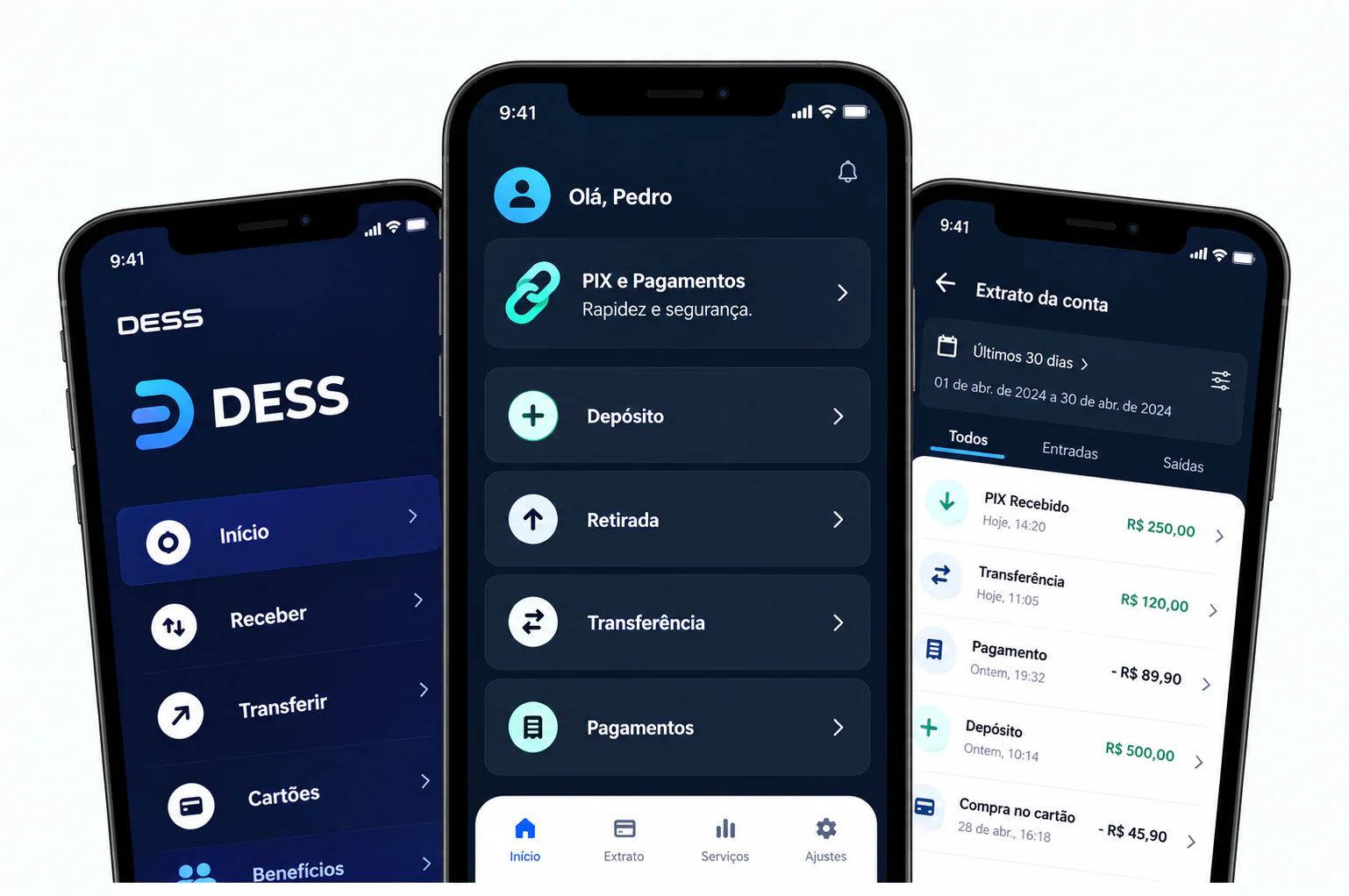 Exemplo de tela para Aplicativos (Apps)